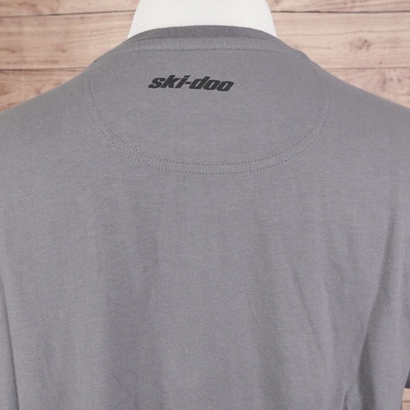 Ski-Doo Racing Ski Doo Snowmobiles Logo Winter Sports T-Shirt Size L Grey New! - Picture 4 of 8